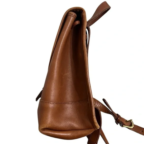 Vintage Coach Leather Mini Backpack Brown Gold Turn Lock 9960 Adjustable Straps - Picture 9 of 16